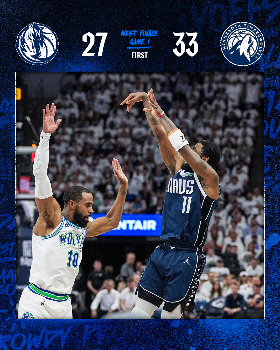 东契奇欧文联手砍下63分，独行侠在西部决赛G1客